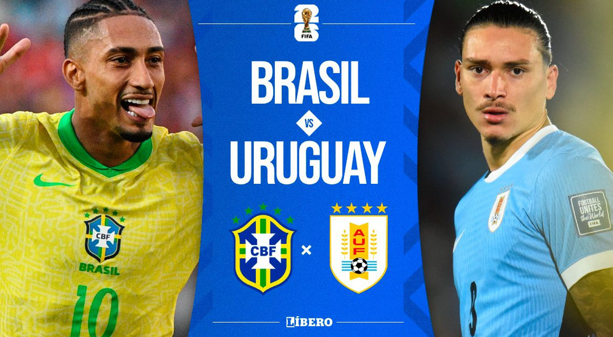 Brasil vs Uruguay EN VIVO ONLINE GRATIS por Eliminatorias 2026: transmisión del partido