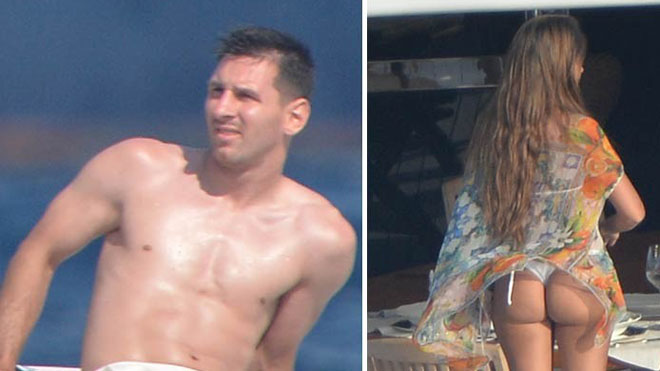 Lionel Messi publicó increíble foto en ropa de baño de Antonella Roccuzzo  [FOTOS]