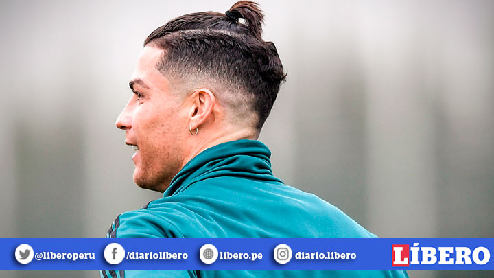 Cristiano Ronaldo causa revuelo con nuevo peinado que presentó en práctica  de la Juventus FOTOS