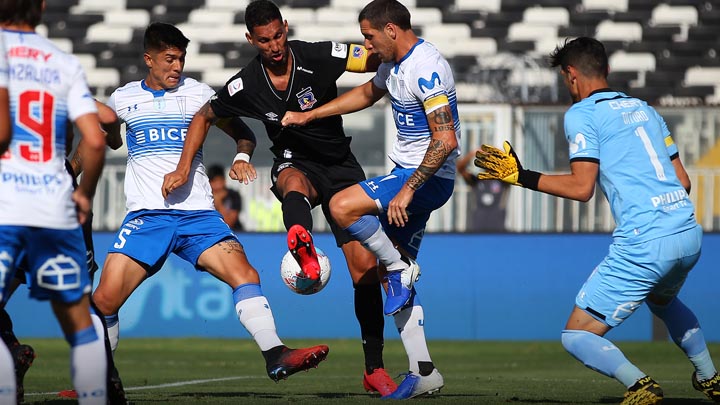 Colo Colo perdía 2-0 con la U Católica 0-2 pero el partido fue suspendido