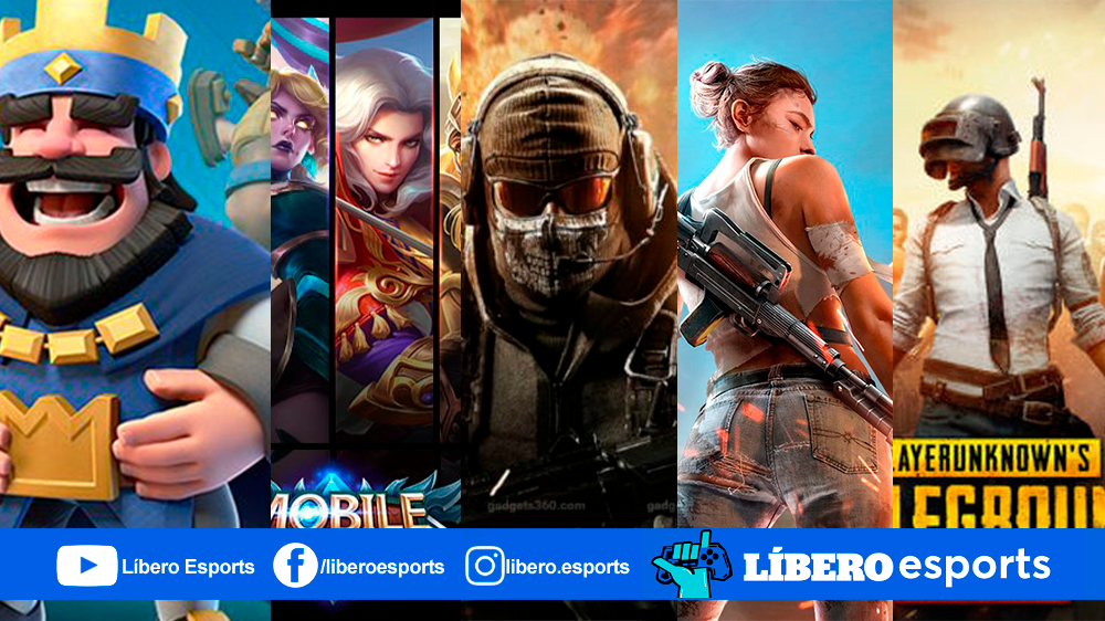 COD Mobile, FreeFire, Clash Royale, Mobile Legends: Juegos online