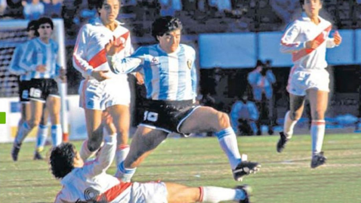 Un día como hoy Perú empató con la Argentina de Maradona