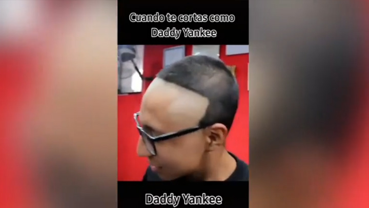 Viral: Pide un corte a lo Daddy Yankee y sale trasquilado de la barbería -  VIDEO