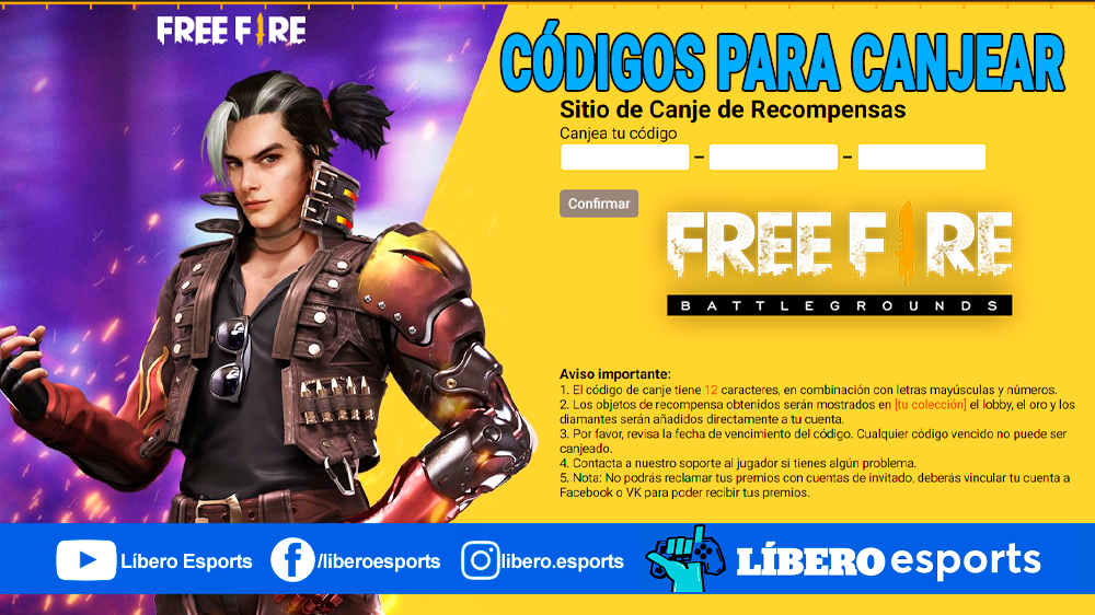 CODIGUIN FF: como resgatar códigos Free Fire válidos; guia