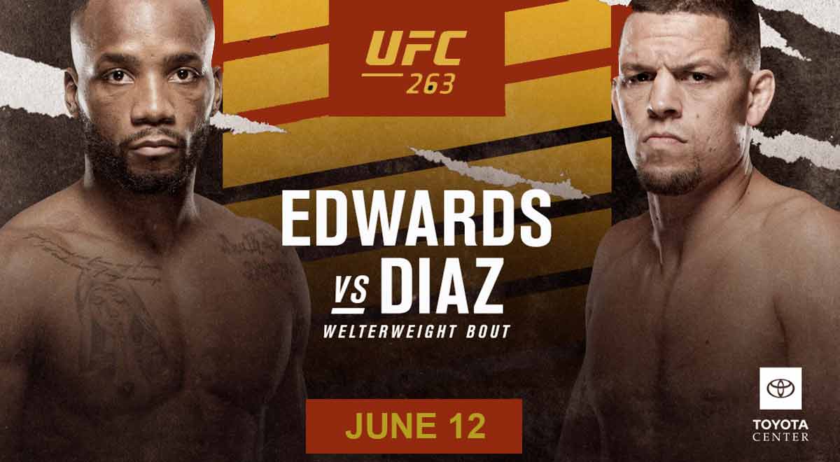 Ufc 263 Leon Edwards Vencio A Nate Diaz Por Decision Unanime En La Primera Coestelar