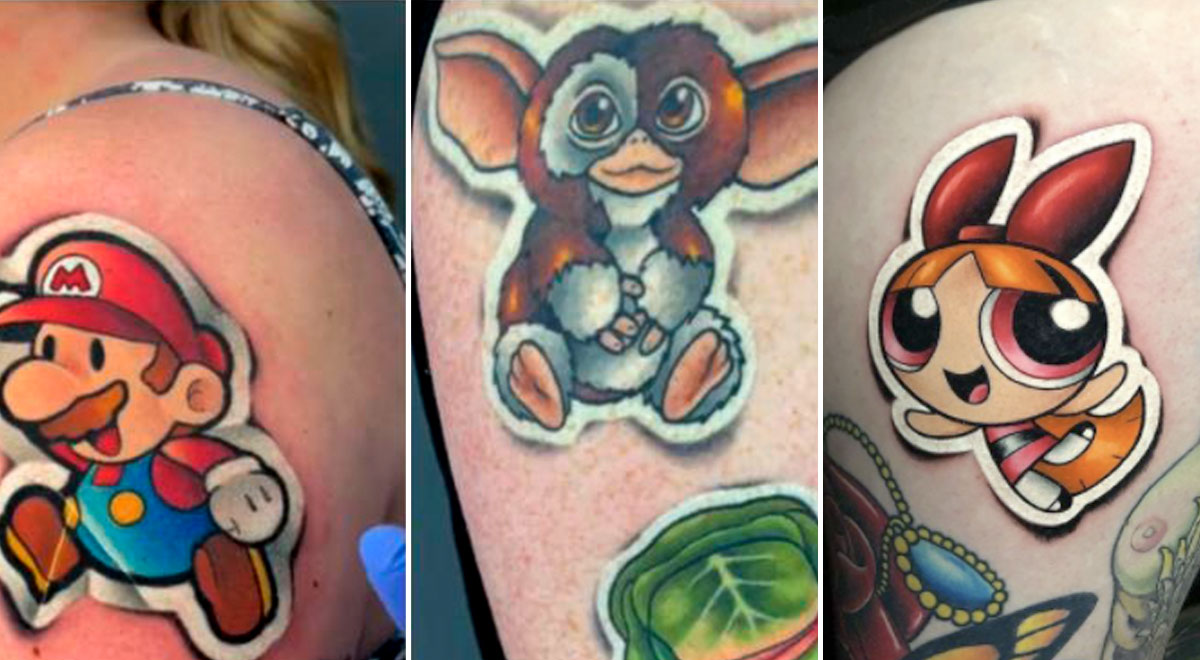 TikTok: Originales Tatuajes Que Aparentan Ser "pegatinas Reales" Se ...