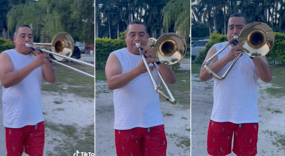 ¡Capo De Capos! Peruano La Rompe Con El Trombón Y Se Vuelve Viral En TikTok