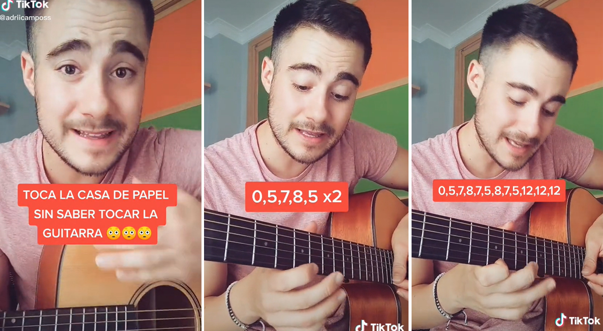Desacuerdo lista transferencia de dinero TikTok: usuario te enseña a tocar la Casa de Papel con guitarra y video es  viral