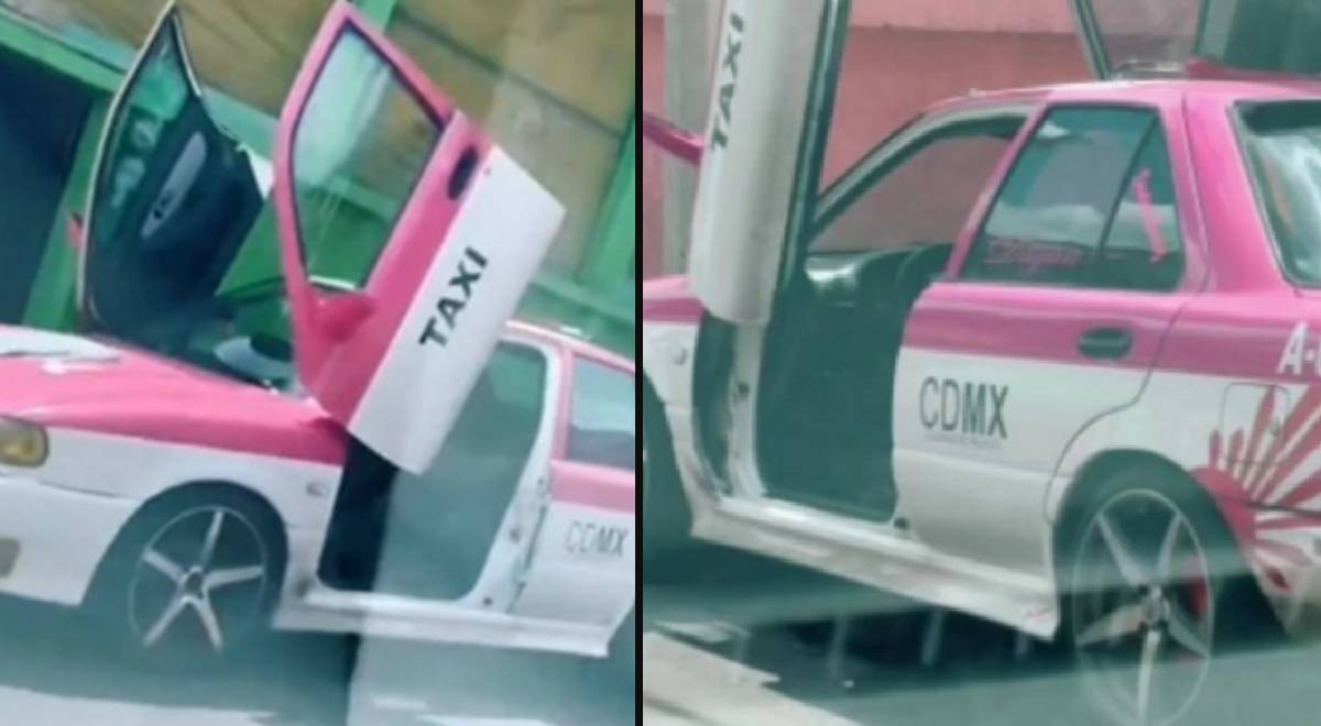 TikTok: Taxi con puertas elevadizas al estilo 'Lamborghini' se vuelve viral