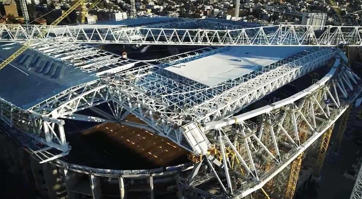 Vídeo, Así avanzan las obras del estadio Santiago Bernabéu, Vídeos