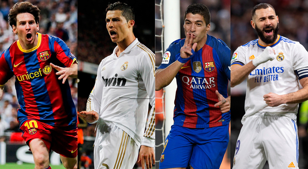 Quiénes son los máximos goleadores del Clásico Real Madrid vs. FC Barcelona