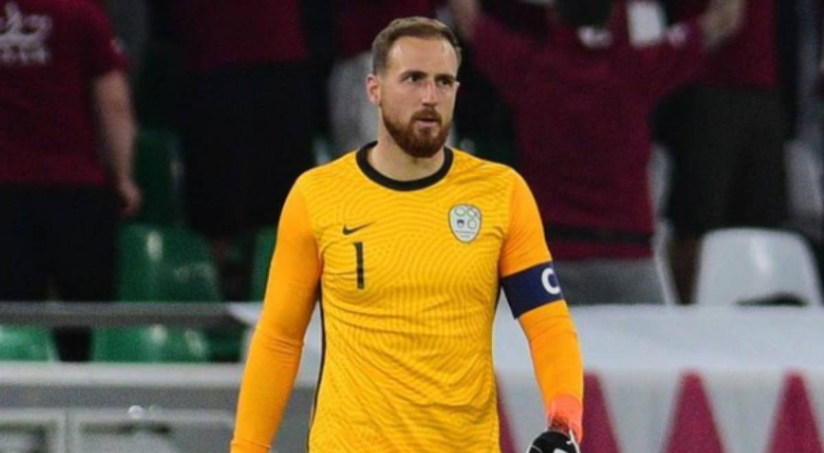 Oblak, el arquero del Atlético no pudo conseguir la clasificación al Mundial con Eslovania Oblak
