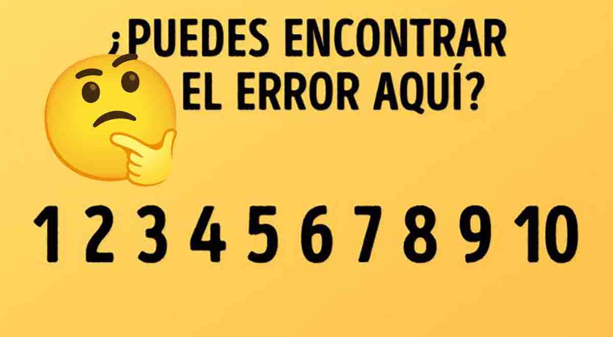 Averigua Dónde Está El Error En Este Reto Visual ¿podrás Detectarlo En Segundos 4167