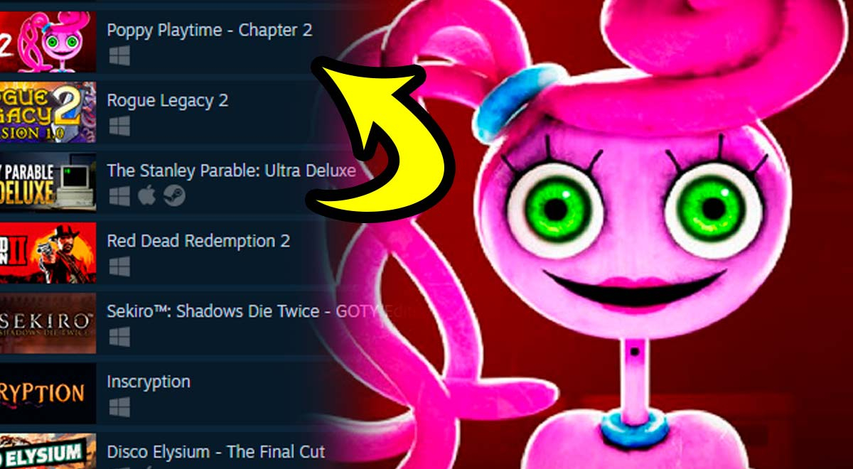 Poppy Playtime Chapter 2 entre lo más vendido de Steam