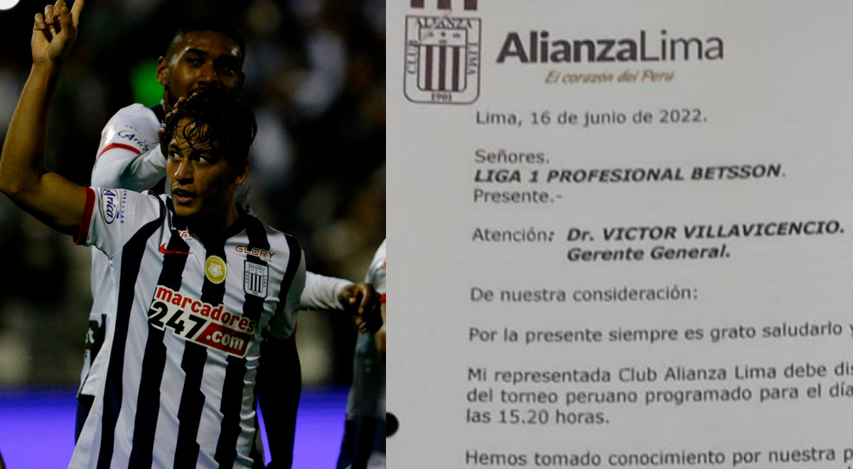 Alianza Lima Pidió A La Liga 1 Reprogramar Su Partido Contra Binacional