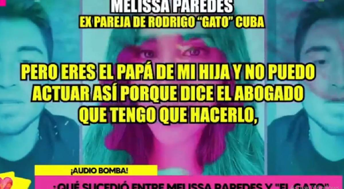 Melissa Paredes se quiebra por audio filtrado que ella dio para que se  investigue