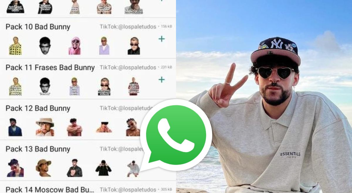 WhatsApp: Descarga stickers de Bad Bunny para 