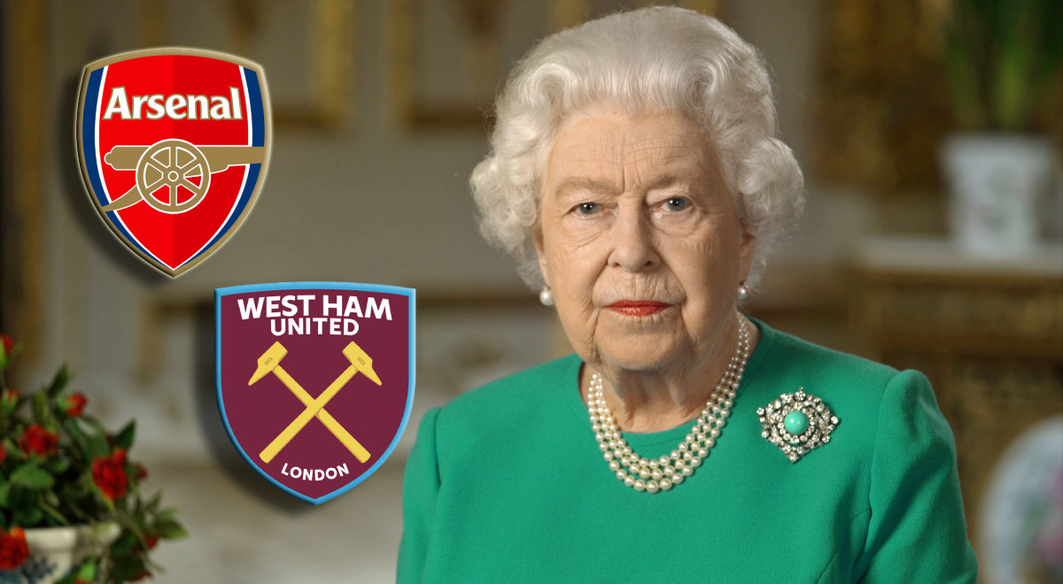 Fallecio la reina isabel II con que equipo de futbol simpatizaba arsenal west ham united