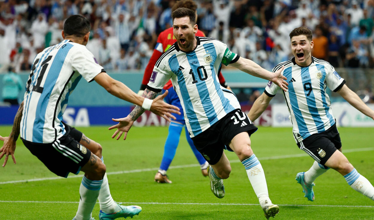 selección argentina en vivo hoy 27 noviembre qatar 2022 lionel messi