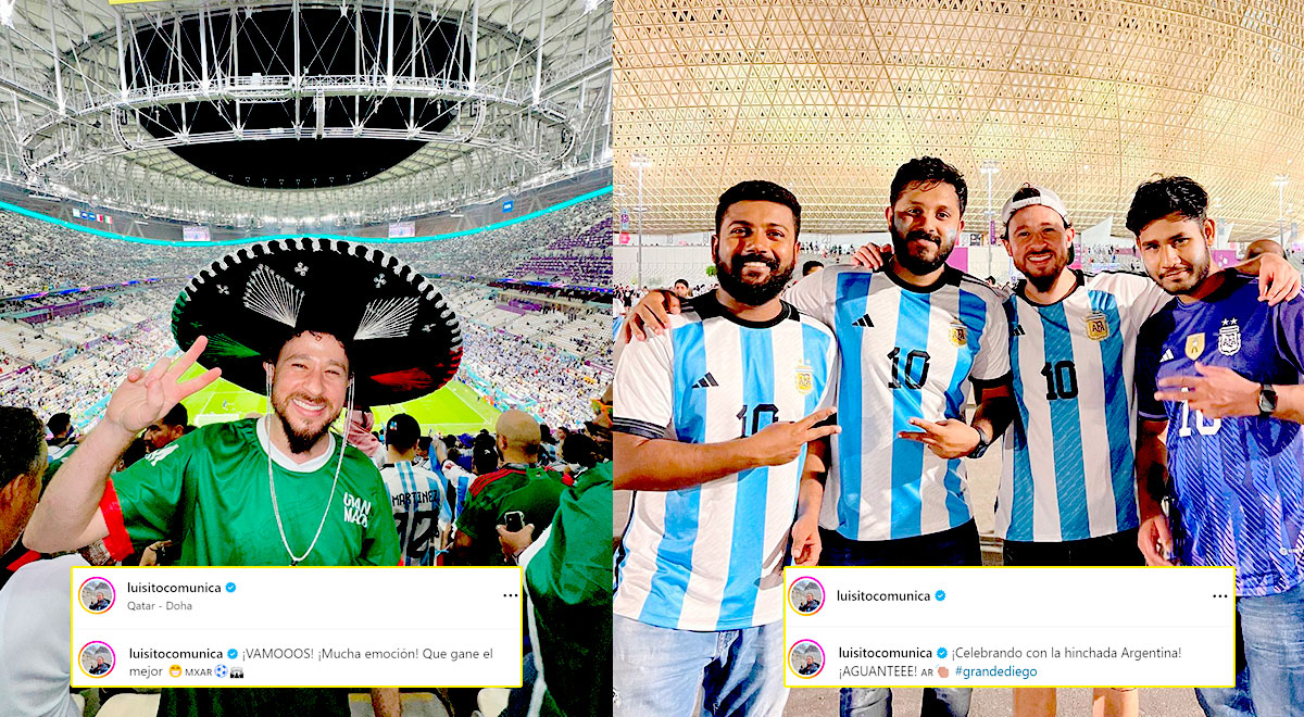 Luisito Comunica recibe críticas por posar con camiseta de Argentina tras  derrota de México