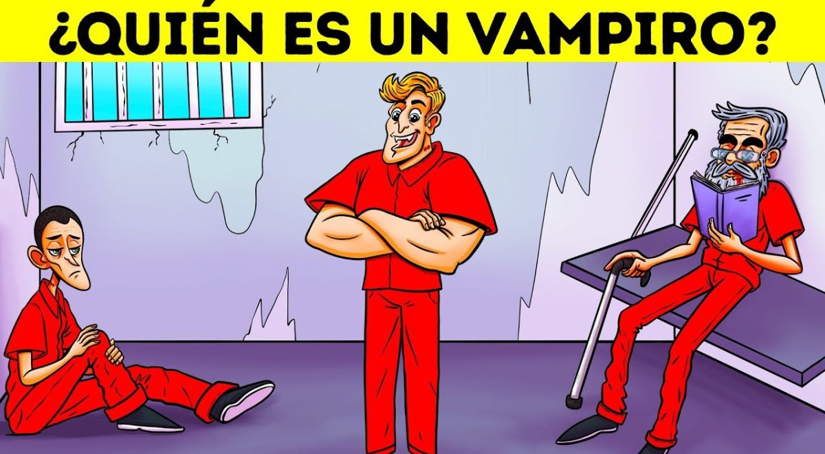 ¿quién Es Un Vampiro Ayuda A La Policía En Este Misterio Acertijo Nivel Proemk 1220