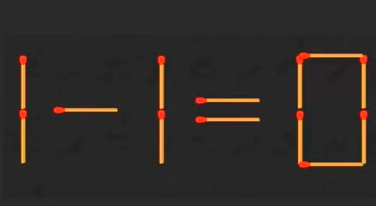 ¿Podrás mover 2 cerillos y corregir el ejercicio? Tienes 5 segundos para  lograrlo