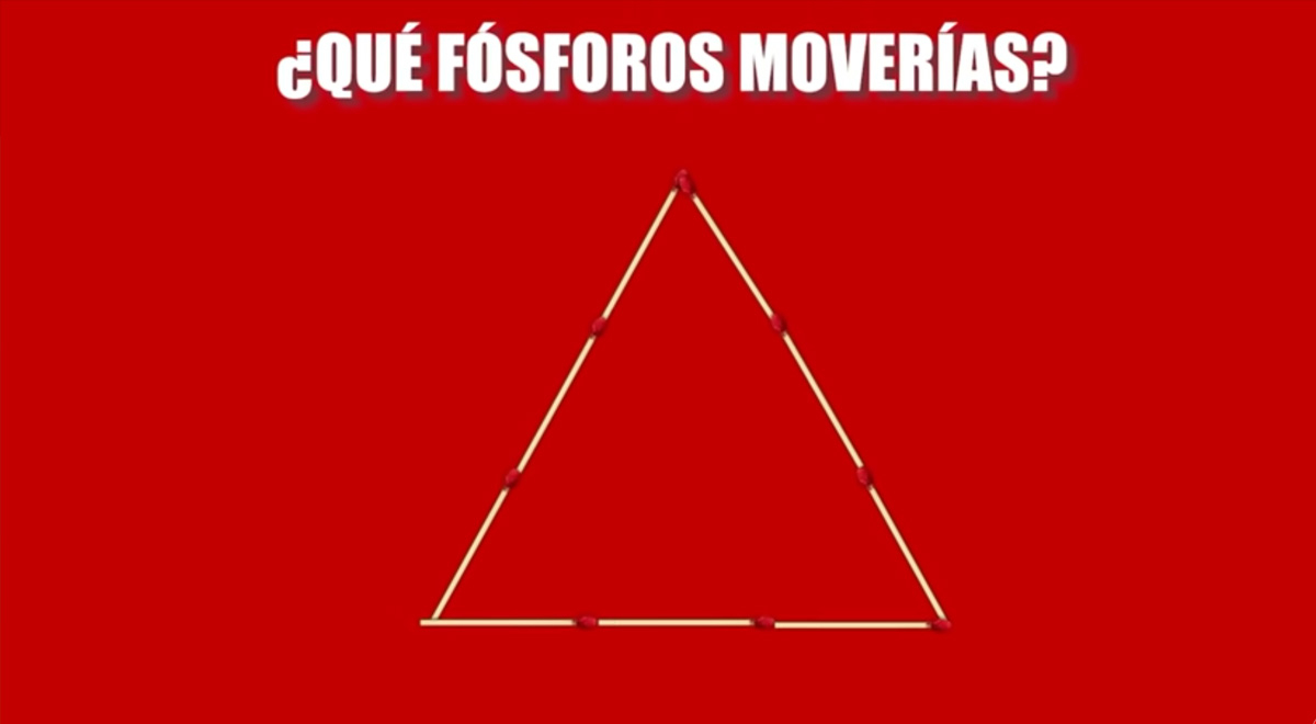 Forma 3 Triángulos Moviendo 3 Cerillos En Solo 5 Segundos ¿podrás Pasar El Acertijo 8607