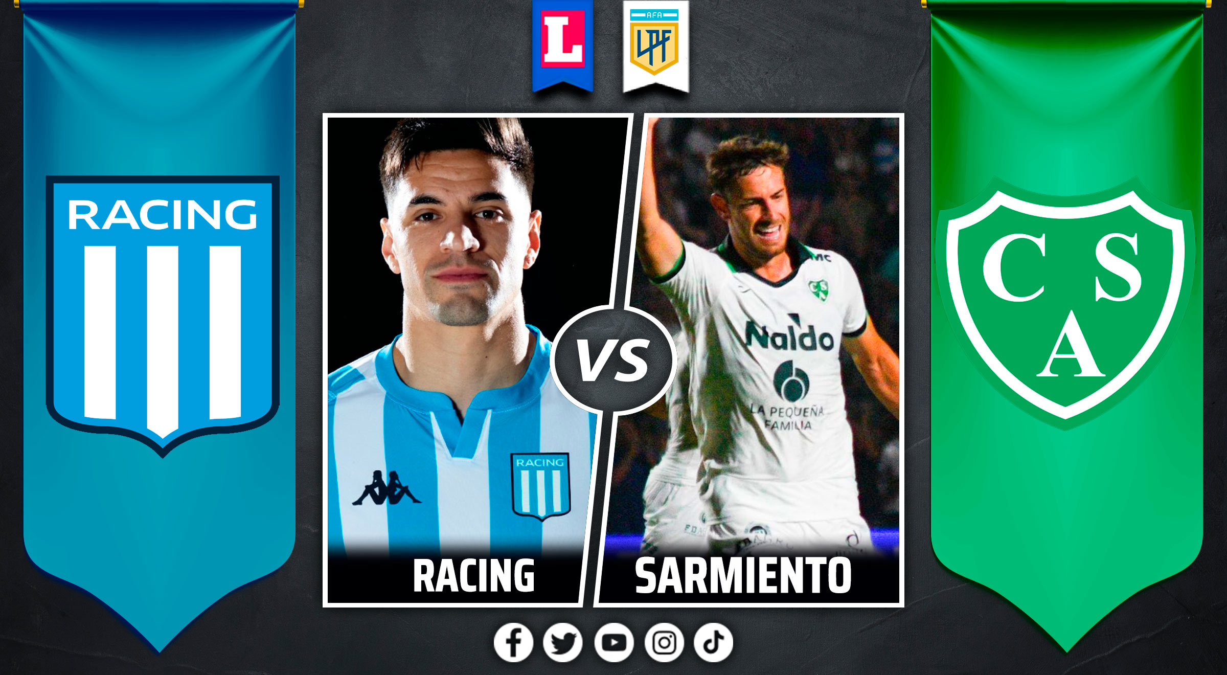 Racing vs. Sarmiento EN VIVO por Liga Profesional