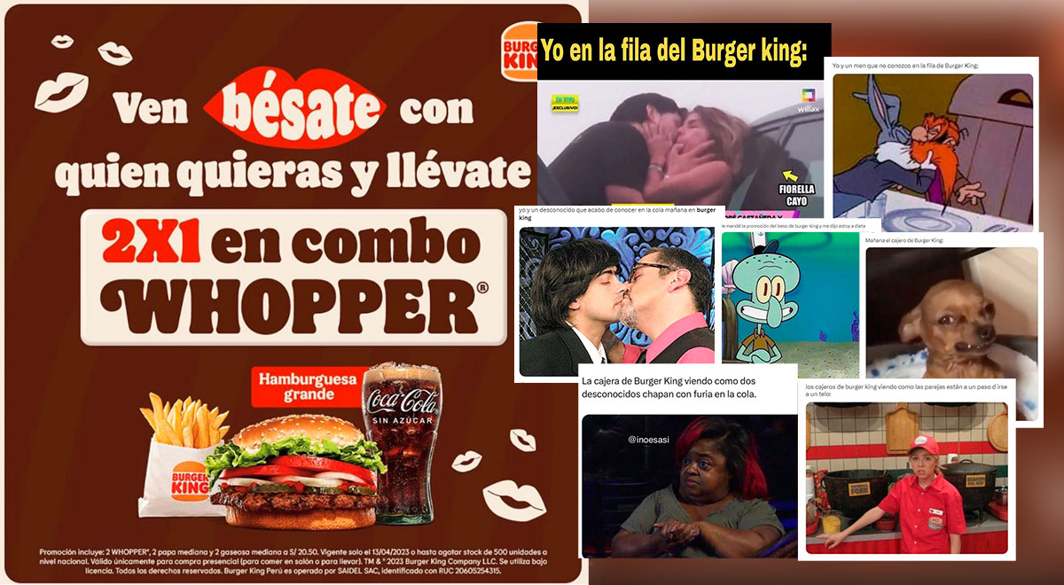Burger King Lanza Promoci n Por El D a Del Beso Y Los Memes Se Salieron 