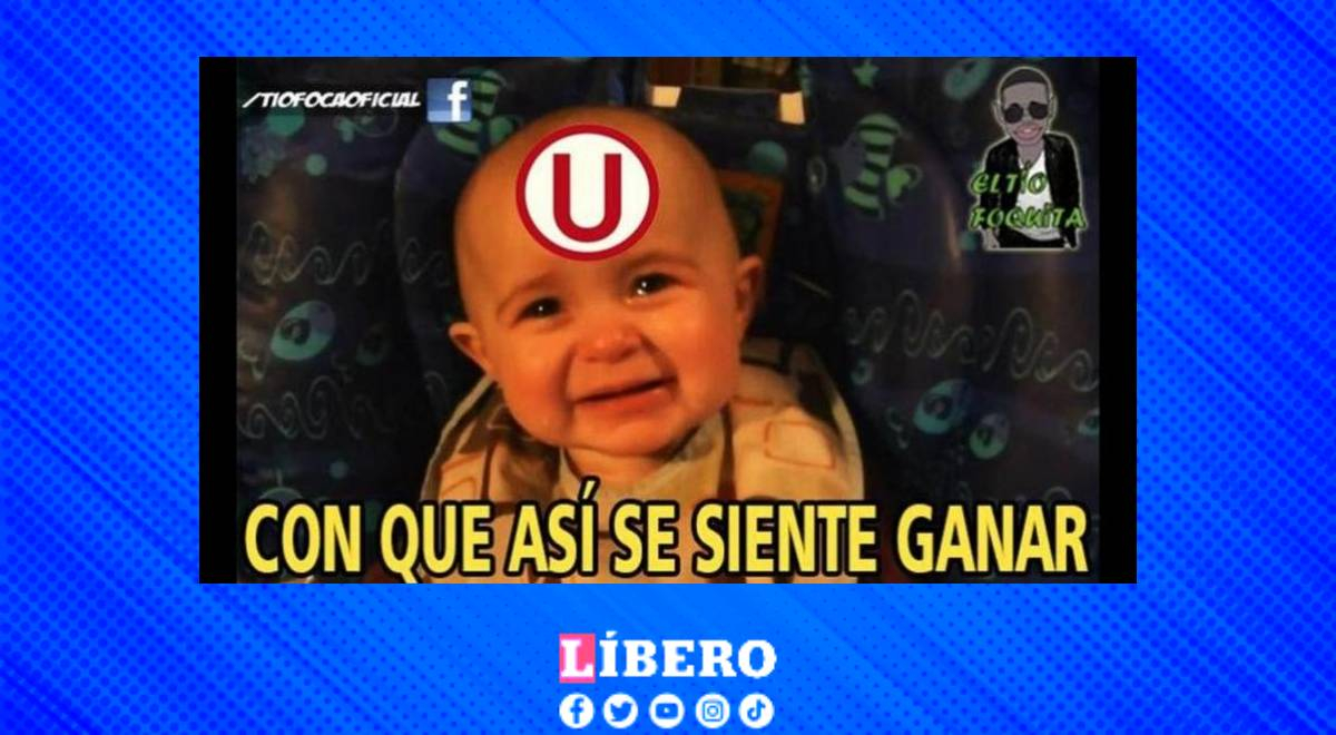 Los hinchas de Universitario celebran el triunfo de su equipo. libero.pe