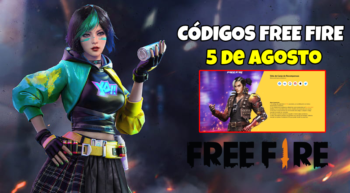 Códigos Free Fire de hoy 3 de agosto de 2021 y recompensas (funcionan)