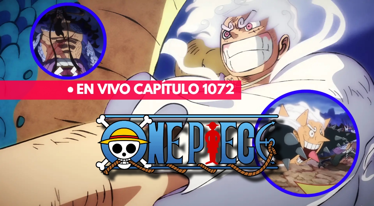 LUFFY DESATIVANDO O GEAR FIVE CONTRA KAIDO (one piece episódio 1072)