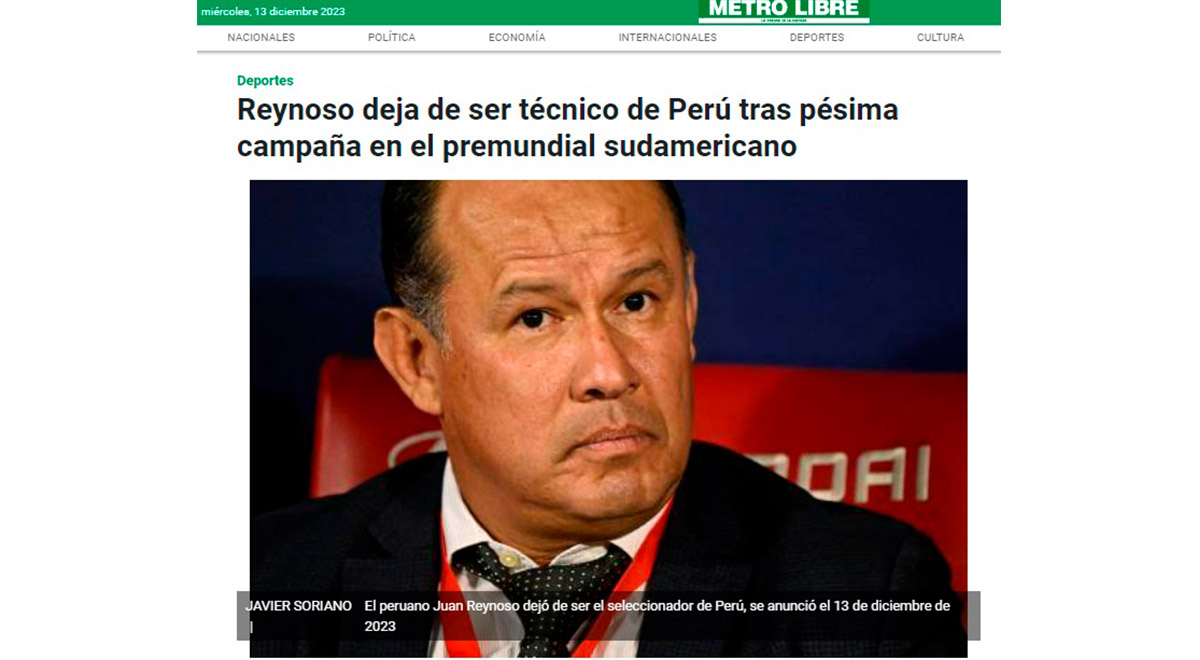 Juan Reynoso Selección Peruana