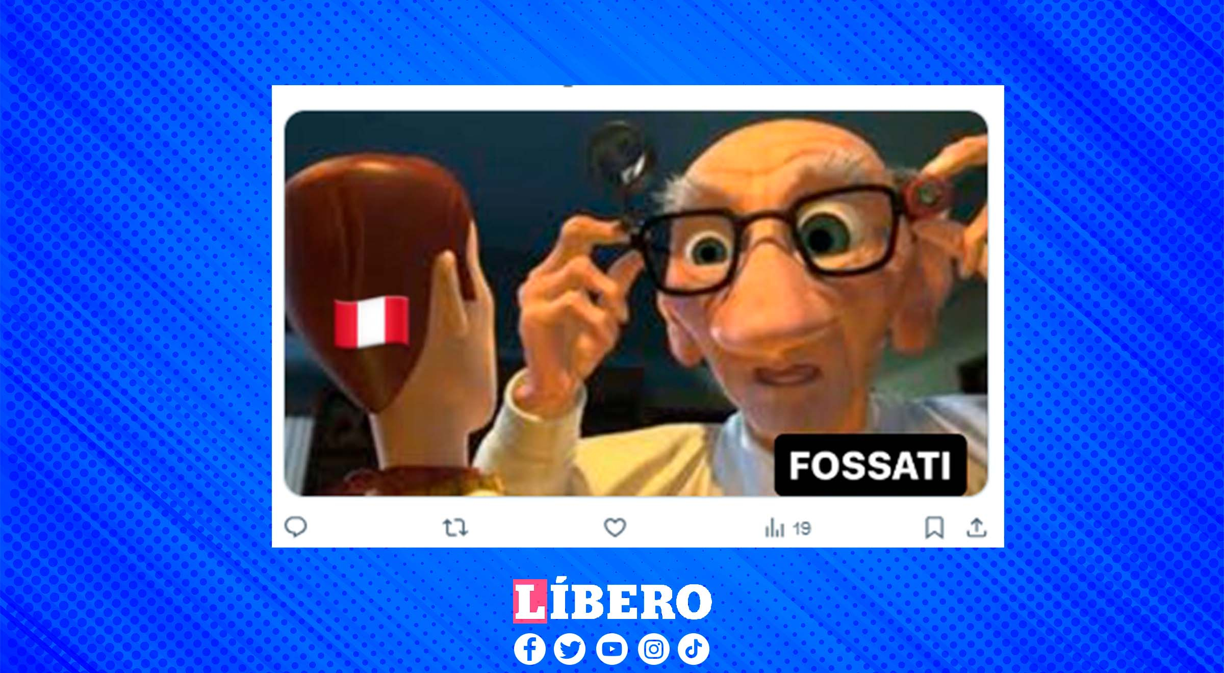 Fossati fue comparado con el reparador de juguetes de la película Toy Story. Jorge Fossati