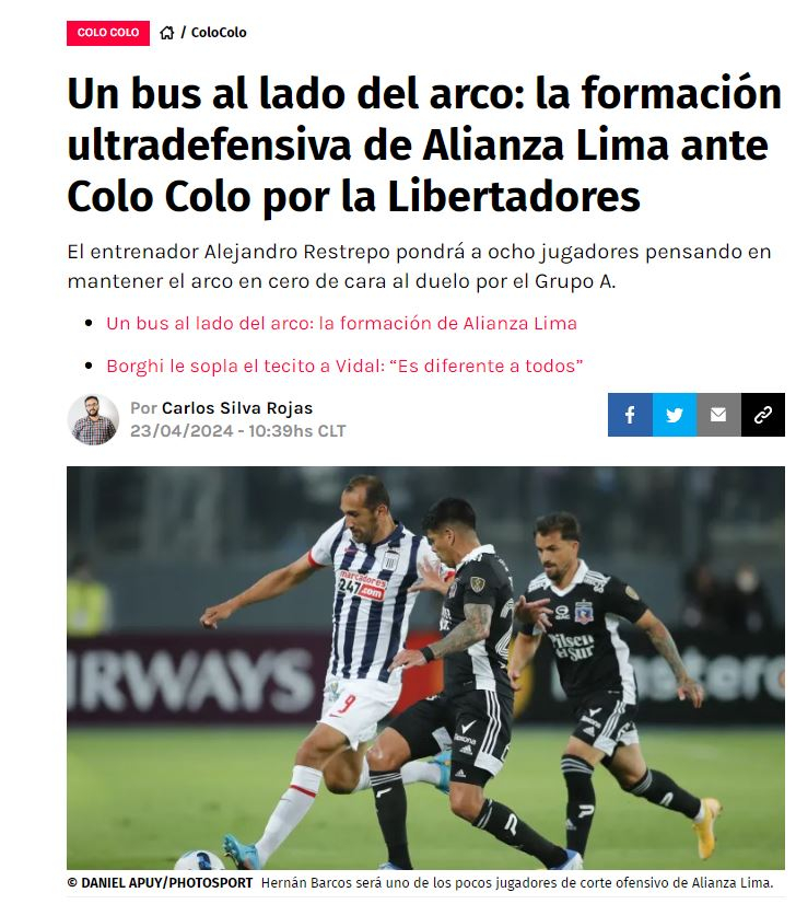 Alianza Lima vs Colo Colo