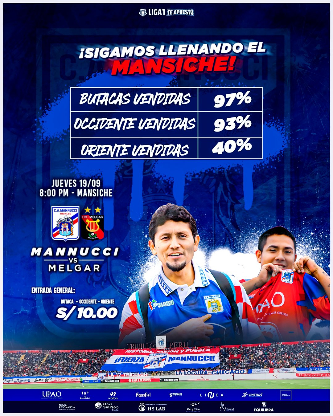 Melgar vs Mannucci, Liga 1