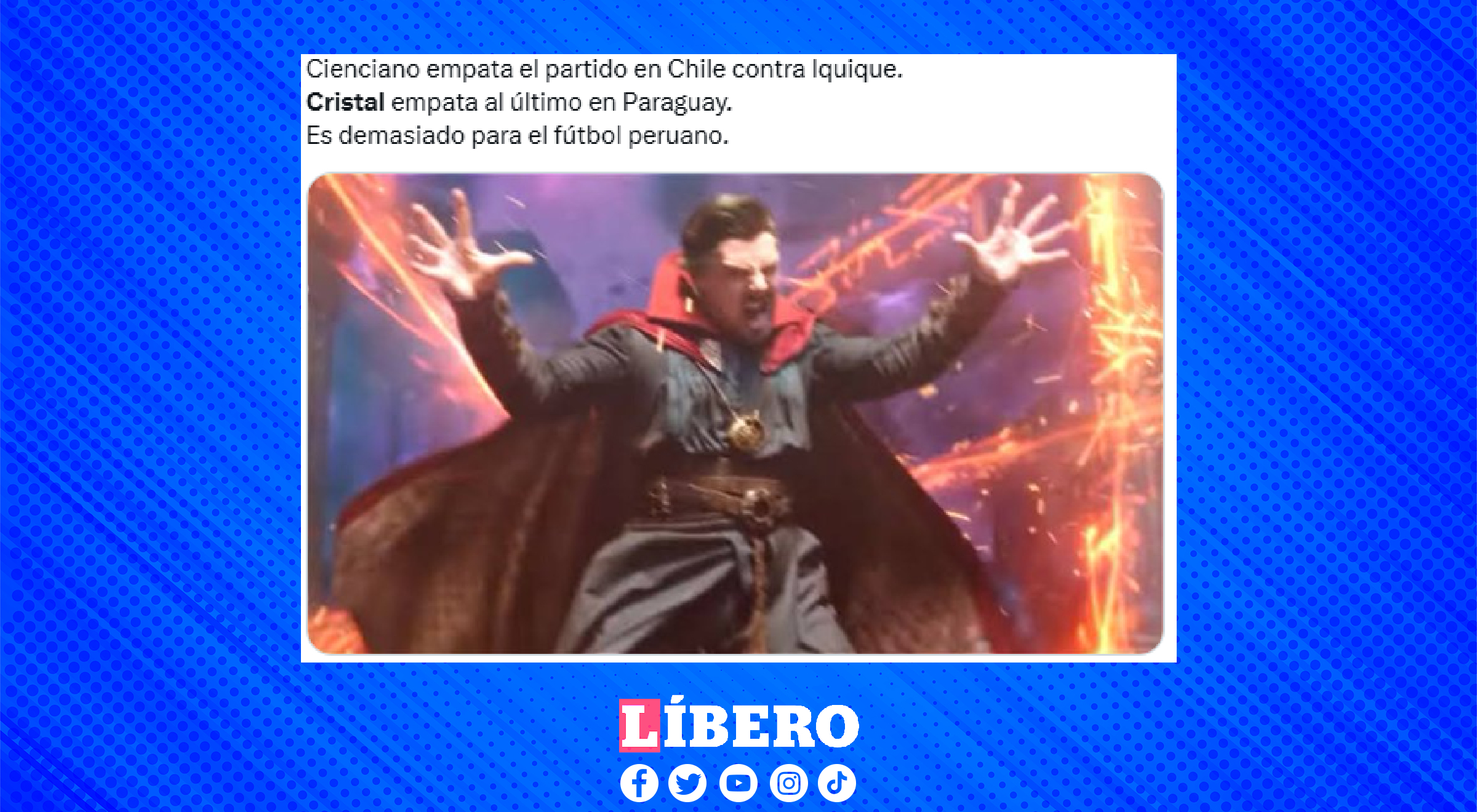 Semana redonda para el fútbol peruano en torneos internacionales. Memes Cristal vs Cerro Porteño