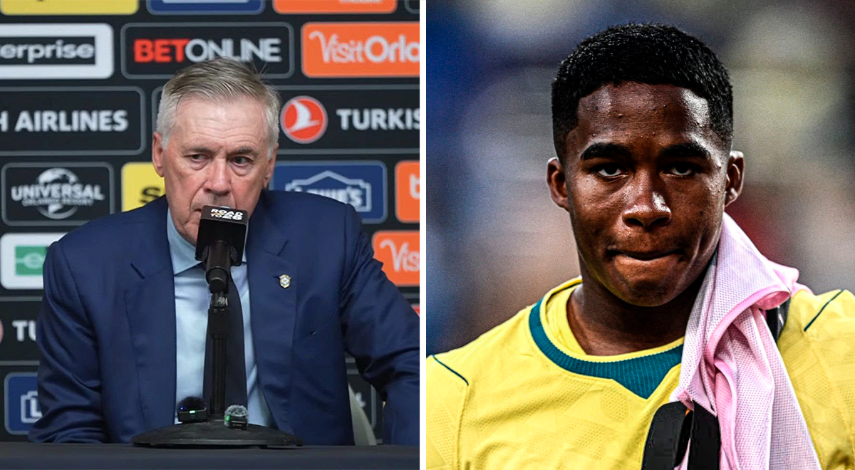 Desde Brasil se dieron a conocer el motivo de por qué Ancelotti no uso a Endrick contra Marruecos.Foto: composición Líbero/difusión