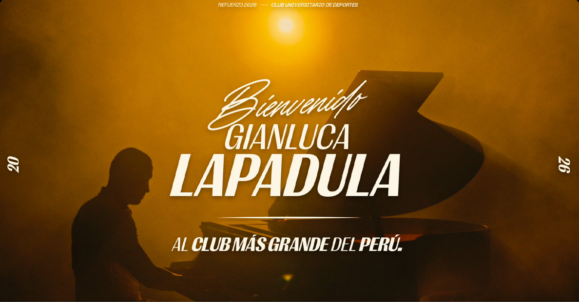 Universitario presenta a Gianluca Lapadula Universitario, Gianluca Lapadula