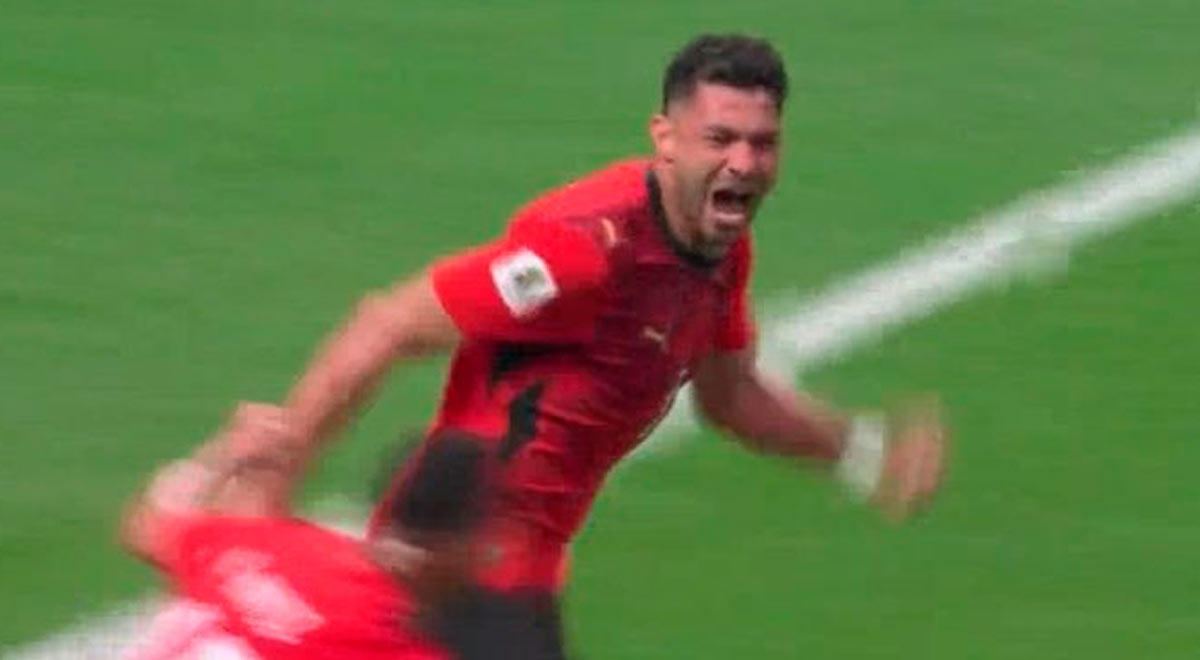 Gol de Egipto a Argentina.