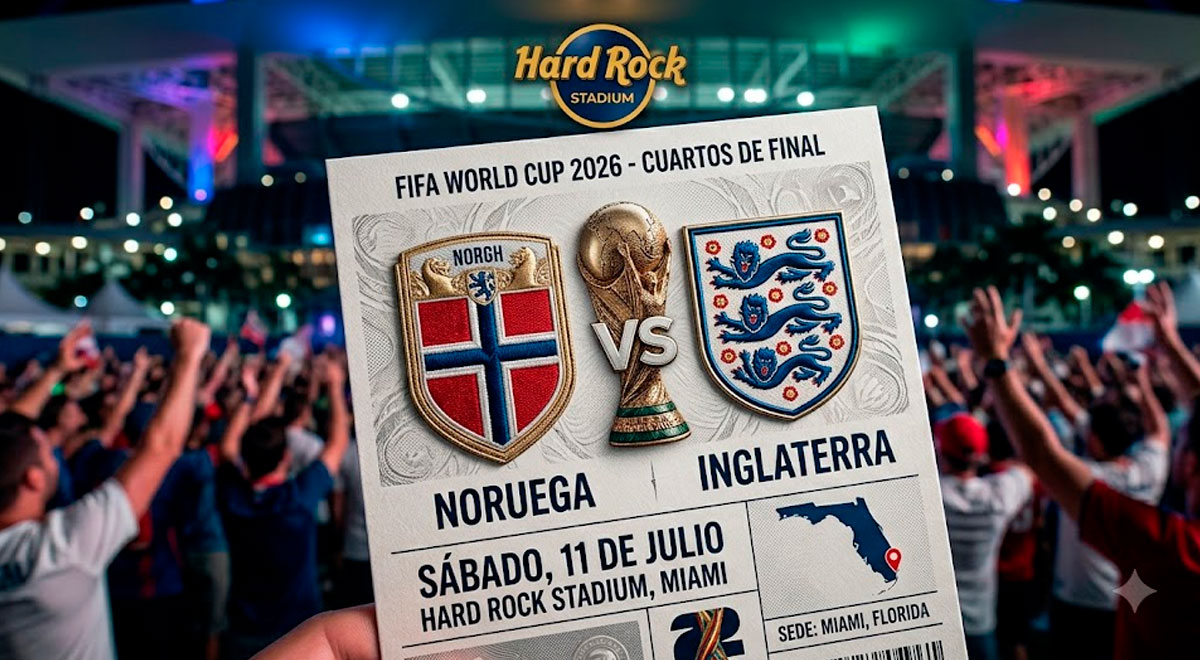 Noruega y Inglaterra juegan este sábado por los cuartos de final del Mundial 2026.