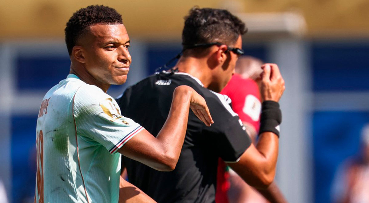 Kylian Mbappé reveló que tuvo un altercado con el árbitro Facundo Tello.