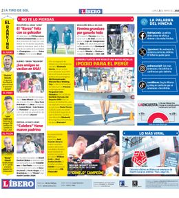 Edición Impresa - Libero | Lima - Lunes 05 de Mayo del 2025