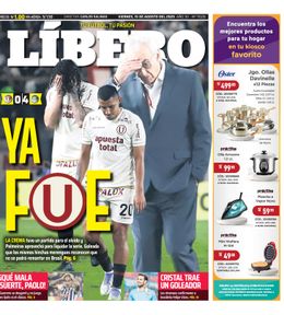 Edición Impresa - Libero | Lima - Viernes 15 de Agosto del 2025