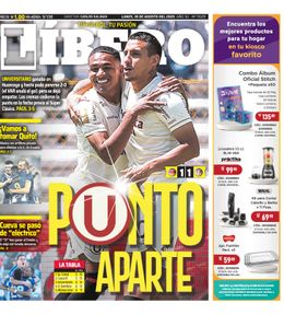 Edición Impresa - Libero | Lima - Lunes 18 de Agosto del 2025