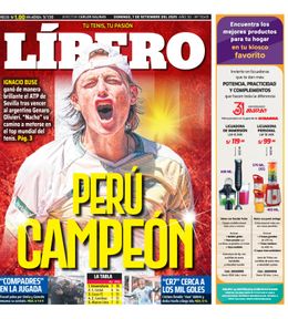 Edición Impresa - Libero | Lima - Domingo 07 de Setiembre del 2025