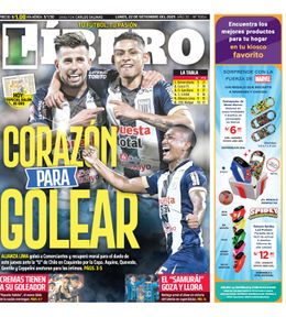 Edición Impresa - Libero | Lima - Lunes 22 de Setiembre del 2025