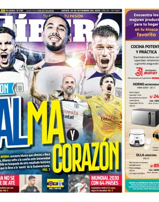 Edición Impresa - Libero | Sur - Jueves 25 de Setiembre del 2025