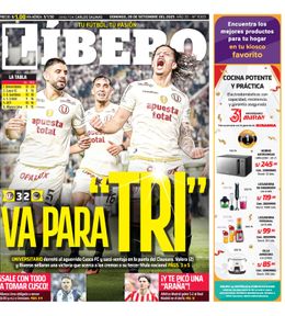 Edición Impresa - Libero | Lima - Domingo 28 de Setiembre del 2025