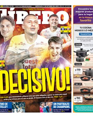 Edición Impresa - Libero | Norte - Miercoles 01 de Octubre del 2025